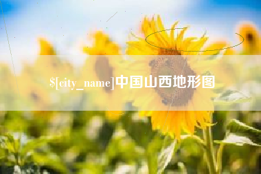 大丰中国山西地形图