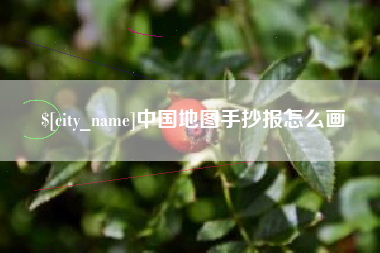 大丰中国地图手抄报怎么画