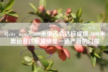 大丰5000米奥运会达标成绩-5000米奥运会达标成绩是一道严苛的门槛