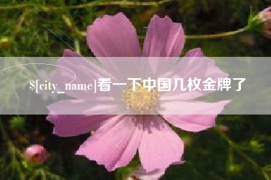 大丰看一下中国几枚金牌了