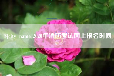 大丰2020年消防考试网上报名时间