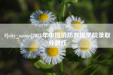 大丰2021年中国消防救援学院录取分数线