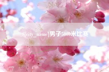 大丰男子5000米比赛