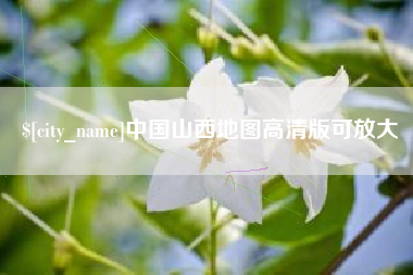 大丰中国山西地图高清版可放大
