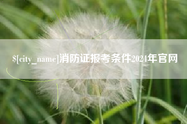 大丰消防证报考条件2024年官网
