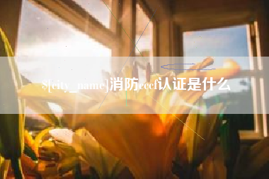 大丰消防cccf认证是什么