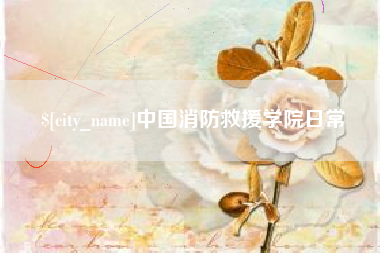 大丰中国消防救援学院日常