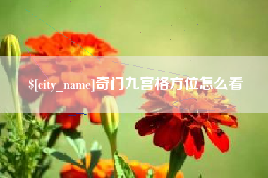 大丰奇门九宫格方位怎么看