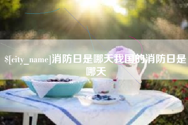 大丰消防日是哪天我国的消防日是哪天