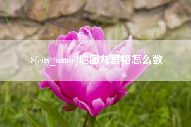 大丰地图九宫格怎么数