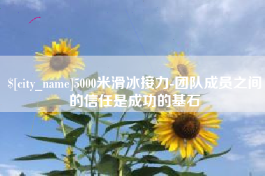 大丰5000米滑冰接力-团队成员之间的信任是成功的基石