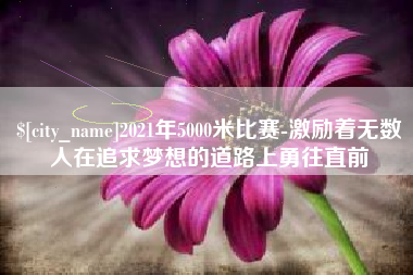 大丰2021年5000米比赛-激励着无数人在追求梦想的道路上勇往直前