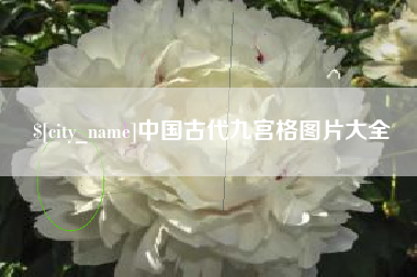 大丰中国古代九宫格图片大全