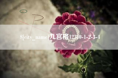 大丰九宫格12340-1-2-3-4