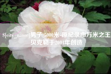 大丰男子 5000米-原纪录由万米之王贝克勒于2004年创造