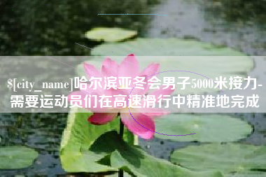 大丰哈尔滨亚冬会男子5000米接力-需要运动员们在高速滑行中精准地完成