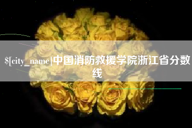 大丰中国消防救援学院浙江省分数线
