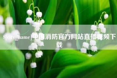 大丰中国消防官方网站直播视频下载