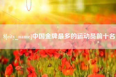 大丰中国金牌最多的运动员前十名