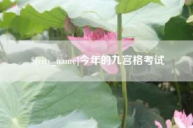 大丰今年的九宫格考试
