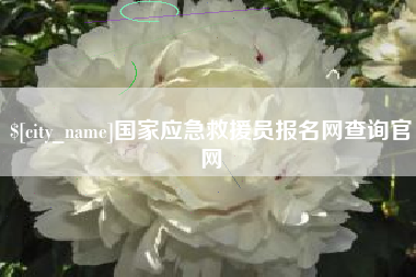 大丰国家应急救援员报名网查询官网