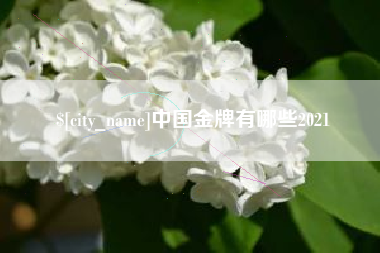 大丰中国金牌有哪些2021